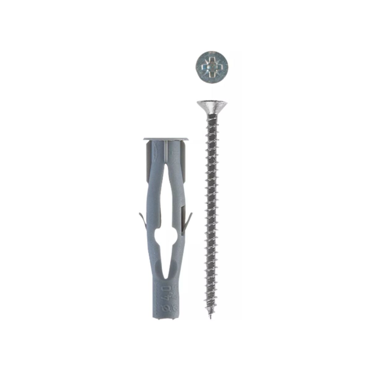 Bucha Fixação Universal Fu8 8Mm Nylon Cz C/Parafuso - Fischer