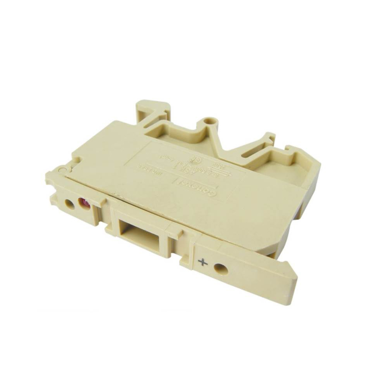 Conector Borne Passagem Porta Fusível 2 Conexões 4,00mm 250V Bege Led 220V - Conexel