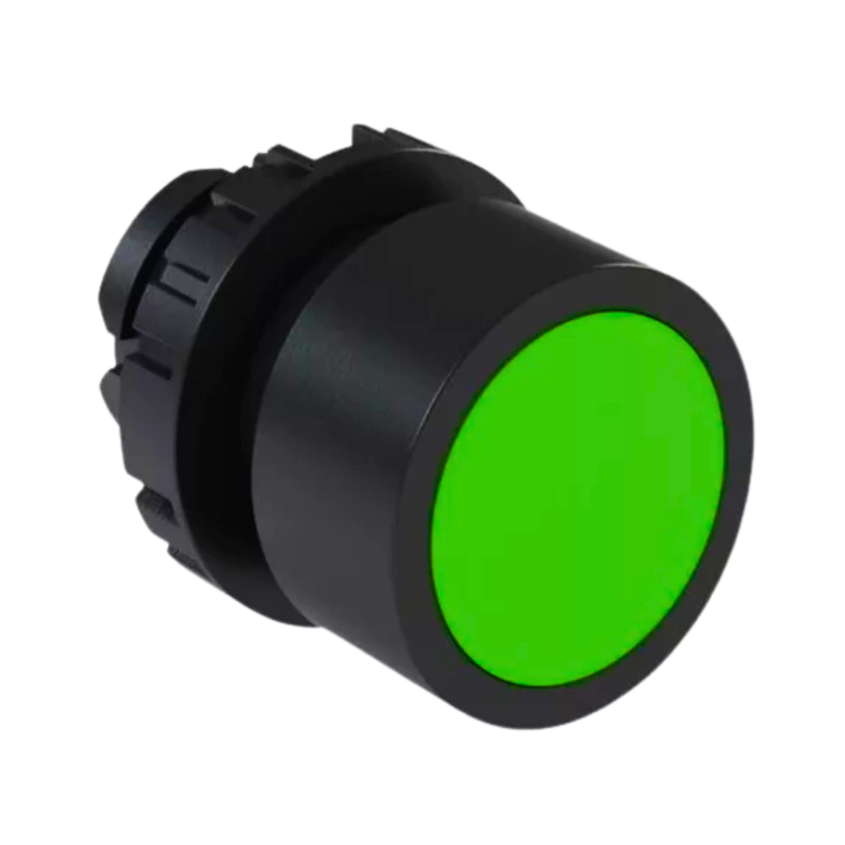 Botão Comando Pulsador Faceado Iluminado Redondo 22Mm Plástico Verde Weg