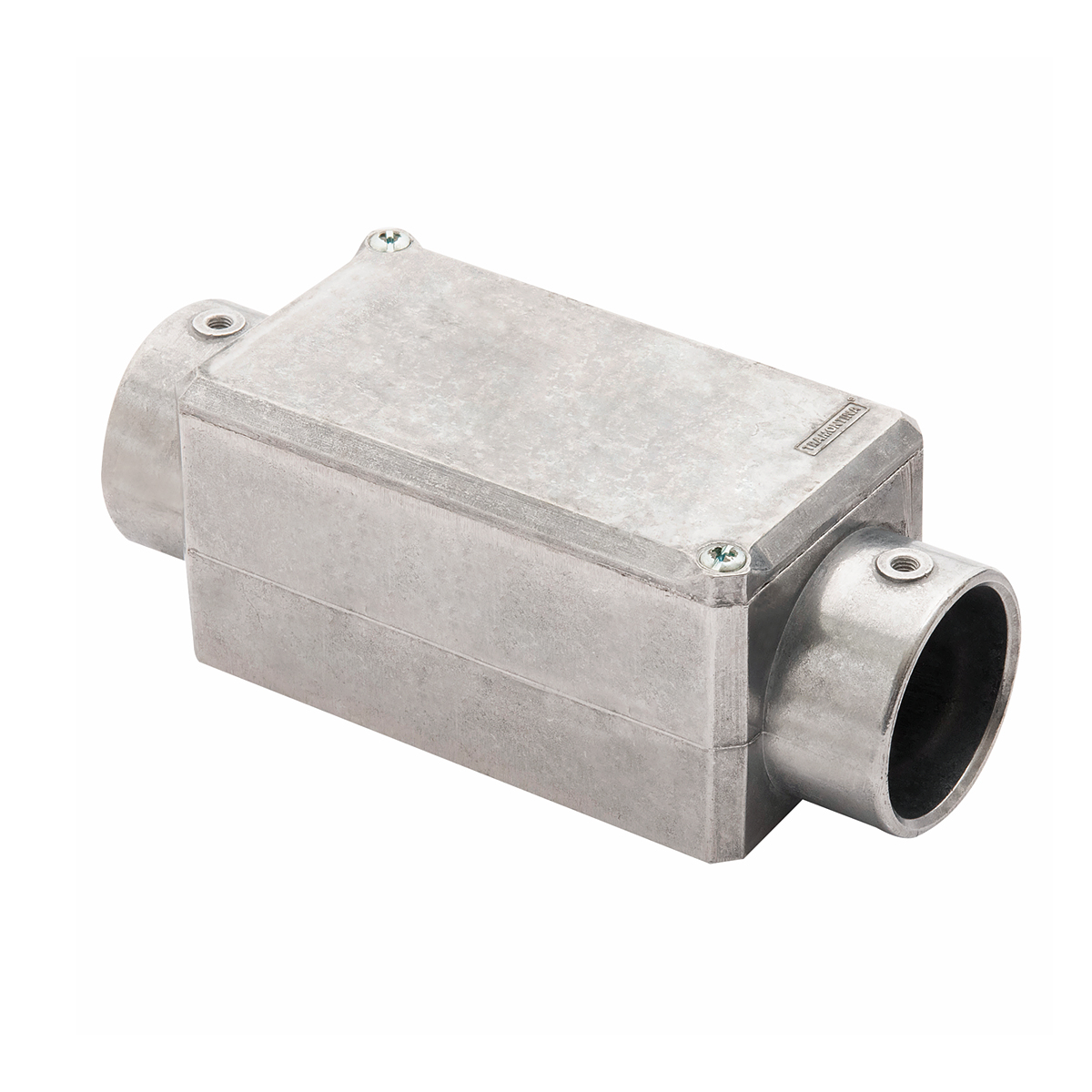 Condulete Alumínio Fixo Tipo C 1.1/2 Polegadas Sem Rosca Com Tampa Sem Vedação - Tramontina