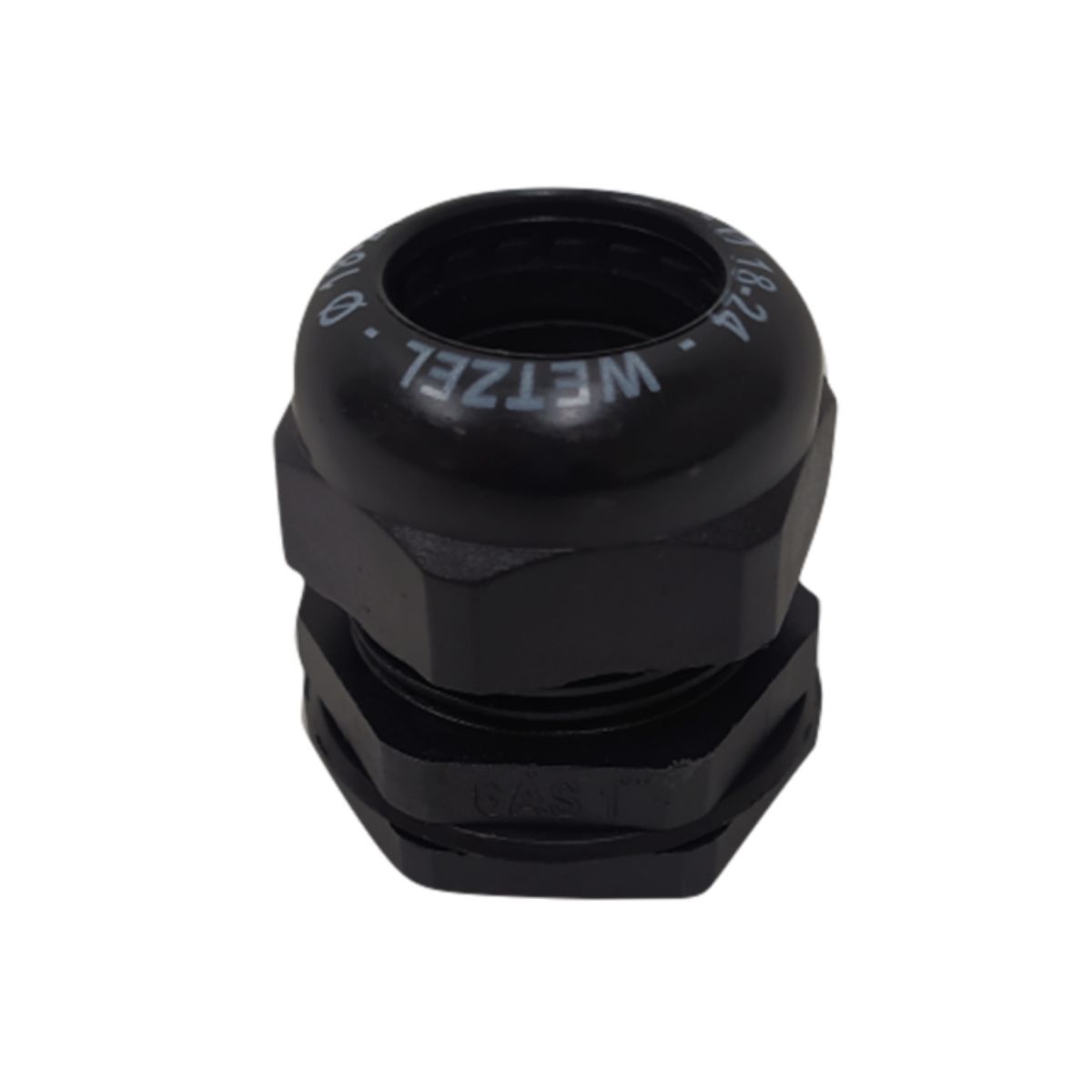 Prensa Cabo Curto 1/2 6-12Mm Bsp Nylon Preto Ip68 - Wetzel