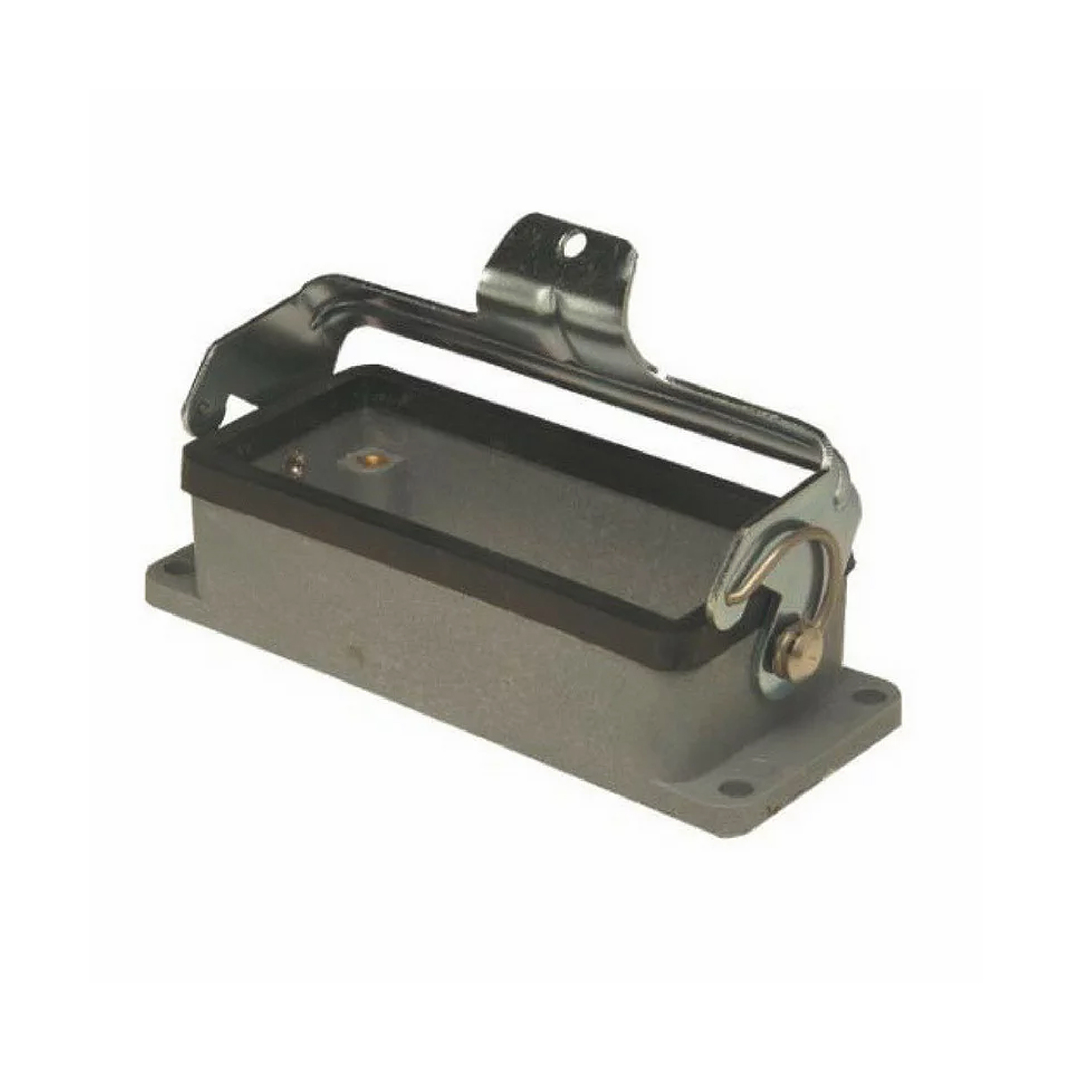 Carcaça Base Baixa Saída Inferior 1 Trava 16 Polos Termoplástico Para Tomada Múltipla - Steck