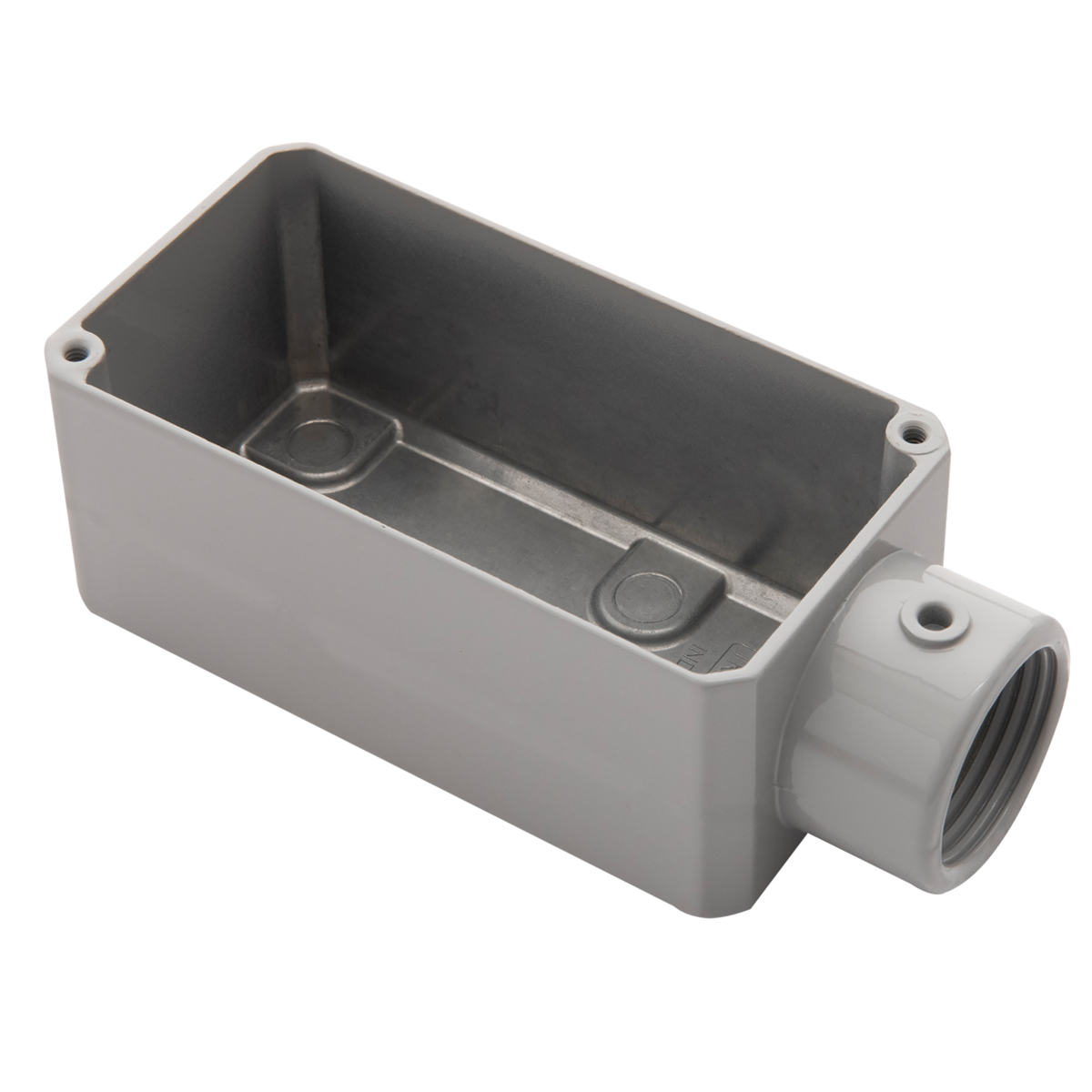 Condulete Alumínio Fixo Tipo E 1 Polegada Sem Rosca Sem Pintura Sem Tampa Sem Vedação - Daisa