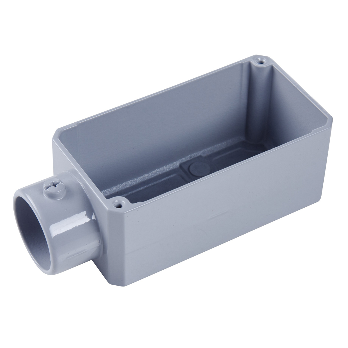 Condulete Alumínio Fixo Tipo E 3/4 Polegadas Sem Rosca Sem Pintura Sem Tampa Sem Vedação - Daisa