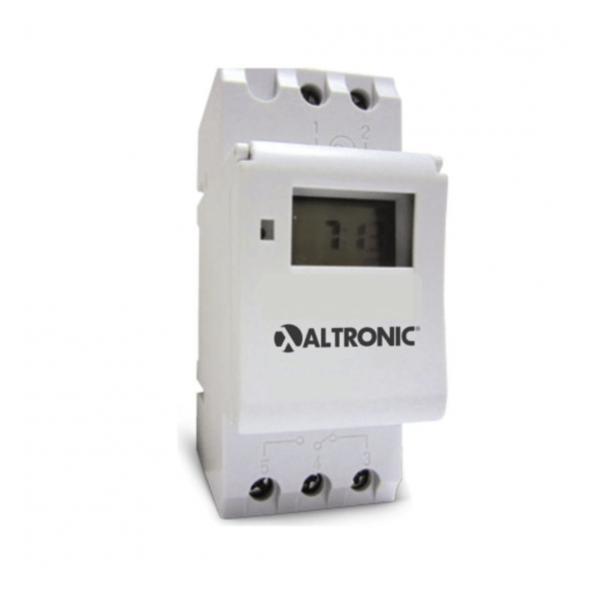Rele Temporizador Digital Programador Diária E Semanal 1 Reversor (Spdt) 100-220V Display Lcd - Altronic
