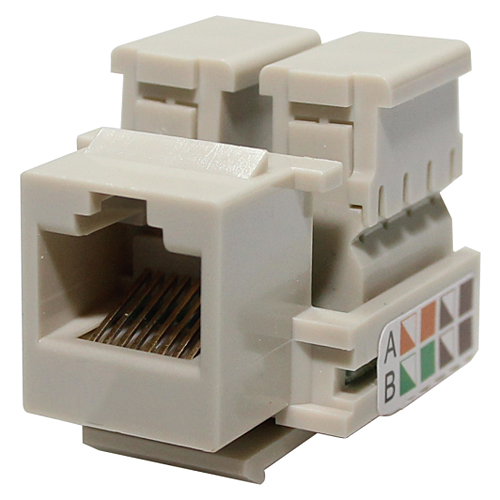 Conector Modular Keystone Rj45 Fêmea Cat5E 8 Vias Mf - Metaltex