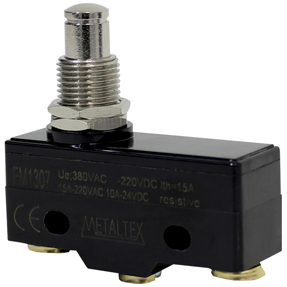 Chave Fim De Curso Pino Rosca 15A 1 Reversível Miniatura 250Vca Fm1307 - Metaltex