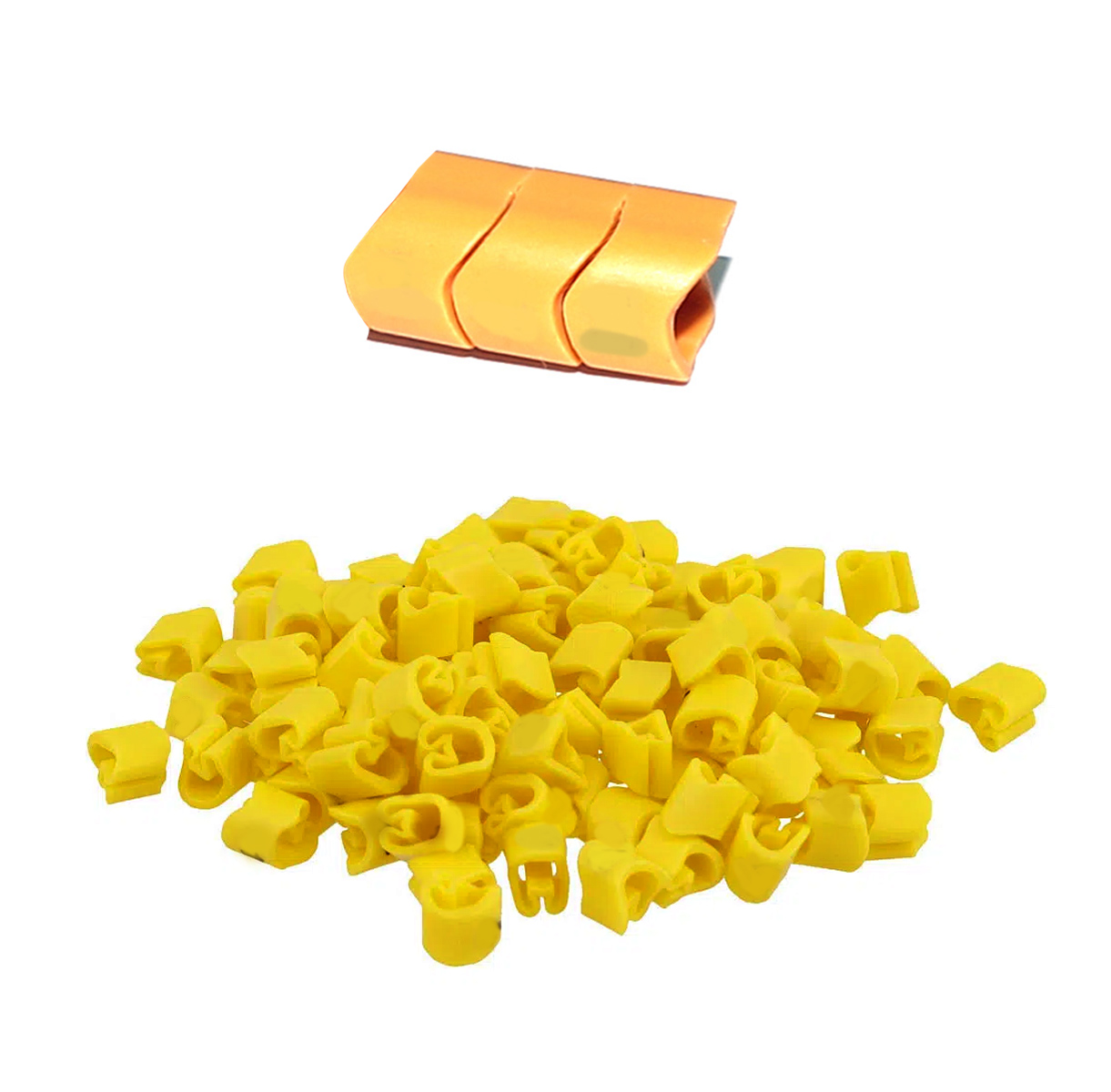 Marcador Anilha Mhg8/16 Letra R Amarela Condutor 25-70mm Com 1000 Unidades - Hellermann