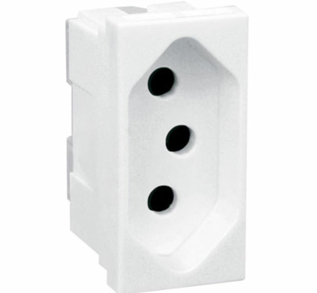 Módulo Tomada 20A Branco Pialplus