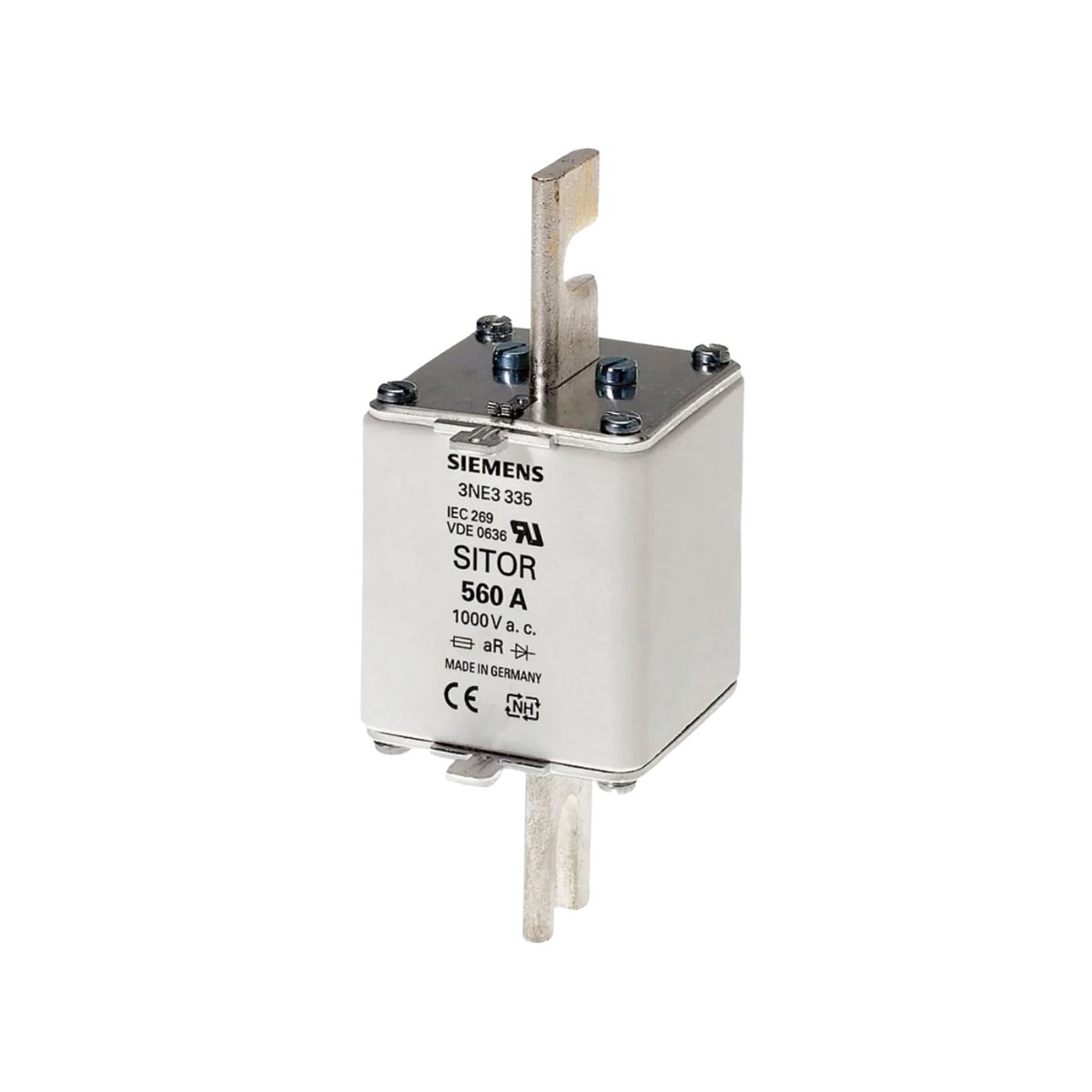 Fusível Nh Sitor Ultra Rápido Ar 900A 690V 100Ka T-2 Indicador Frontal - Siemens