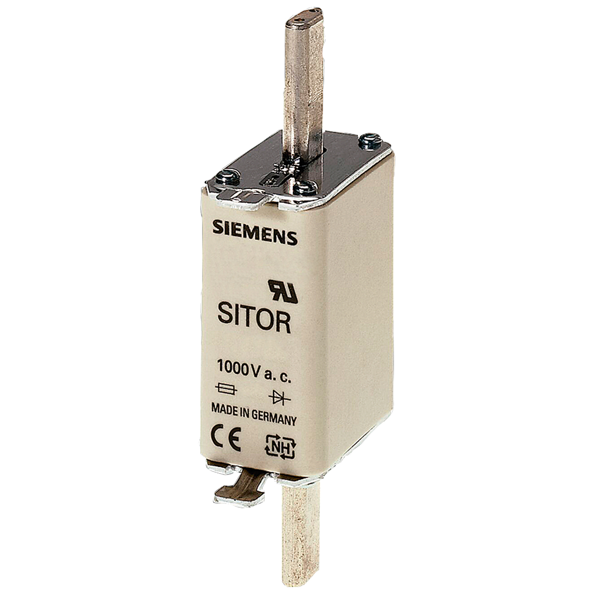 Fusível Nh Sitor Ultra Rápido Gr 50A 1000V 100Ka T-0 Indicador Frontal 3NE4117 Siemens