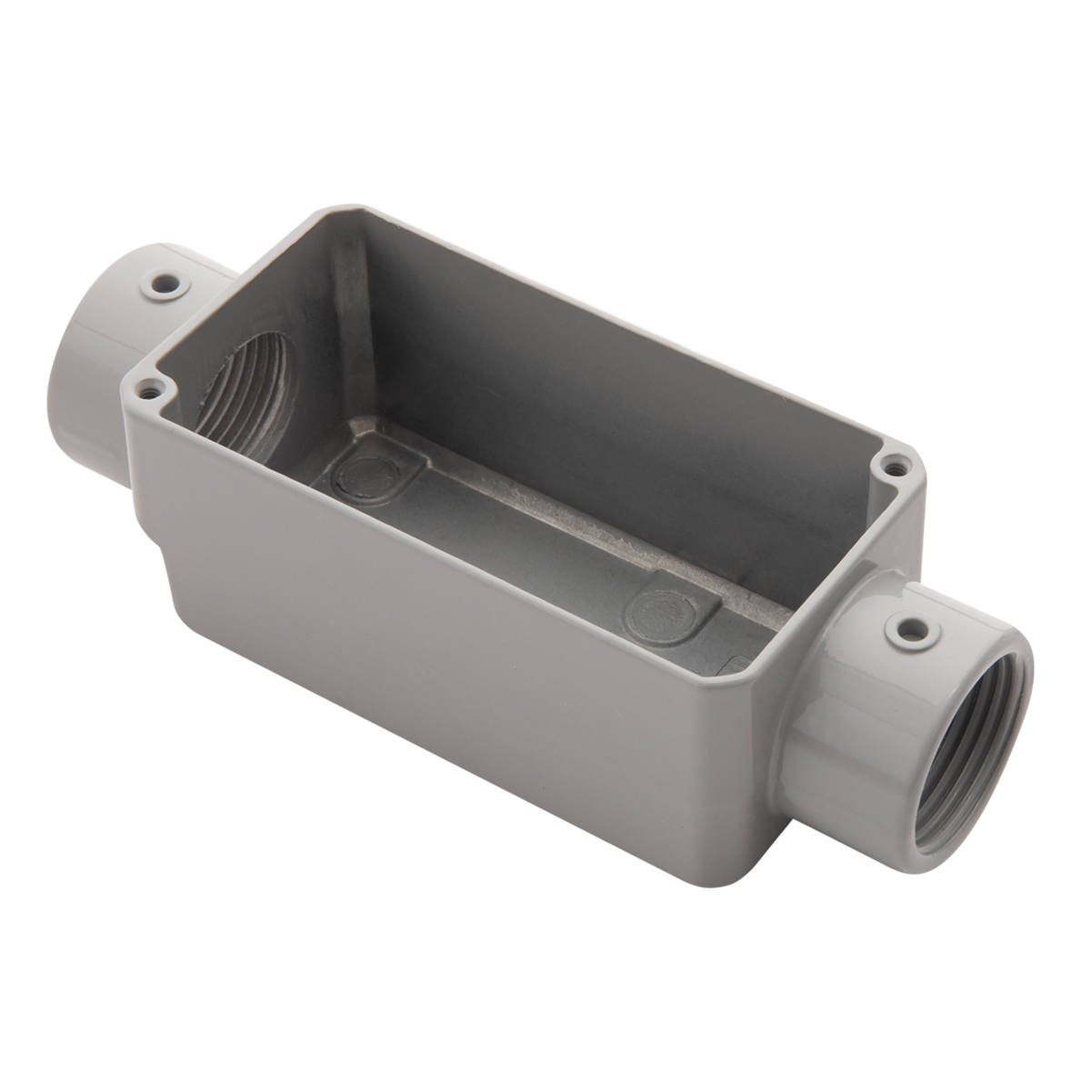 Condulete Alumínio Fixo Tipo C 1/2 Polegadas Sem Rosca Sem Pintura Sem Tampa Sem Vedação - Daisa