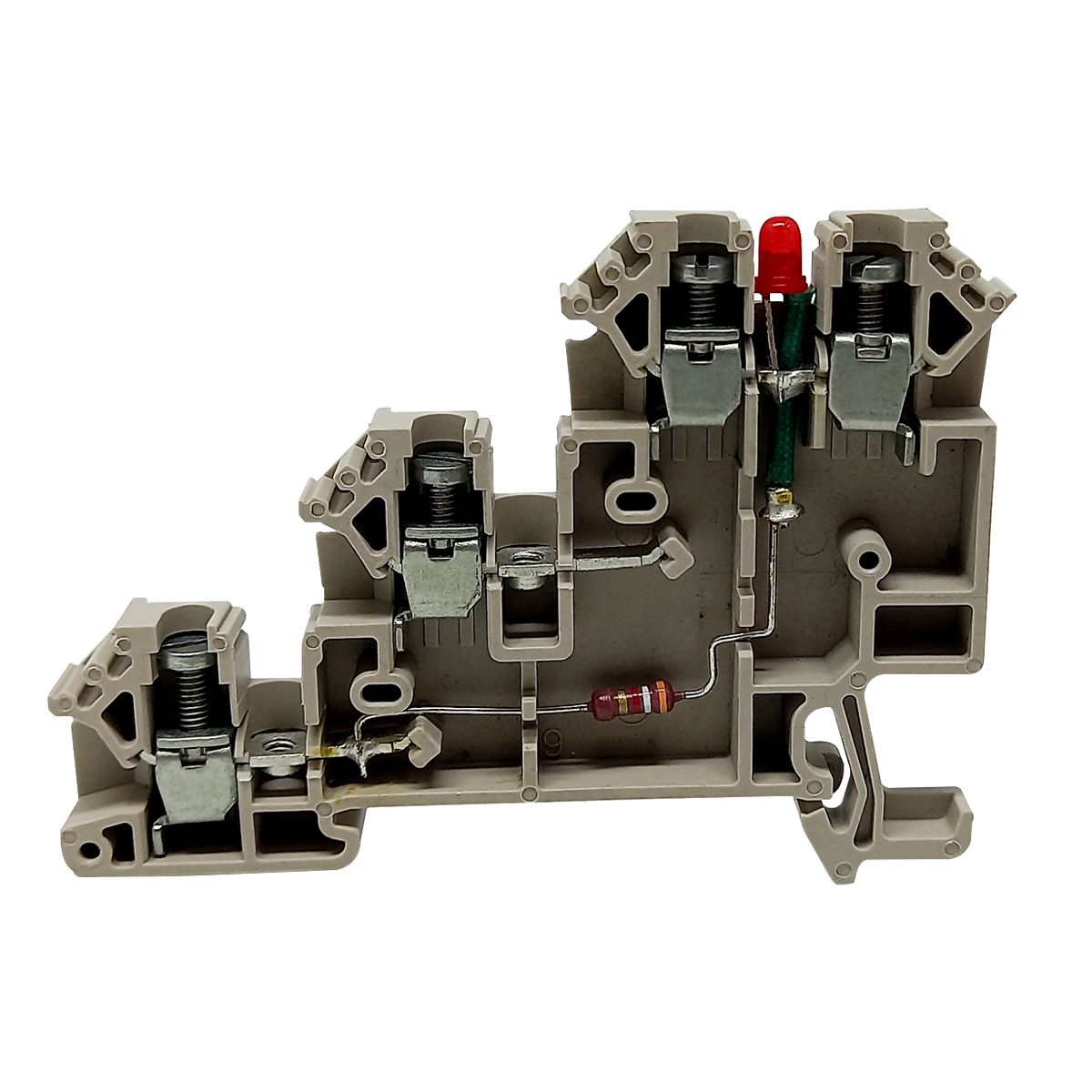 Conector Borne Passagem Sensor 4 Conexões 4,00mm 30V Bg Led 5-30Vcc DLI 2,5 LD VM NPN - Conexel