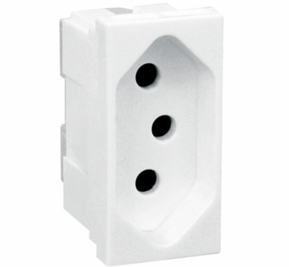 Módulo Tomada  1 Módulo 10A 250V Branco Pialplus - Pial