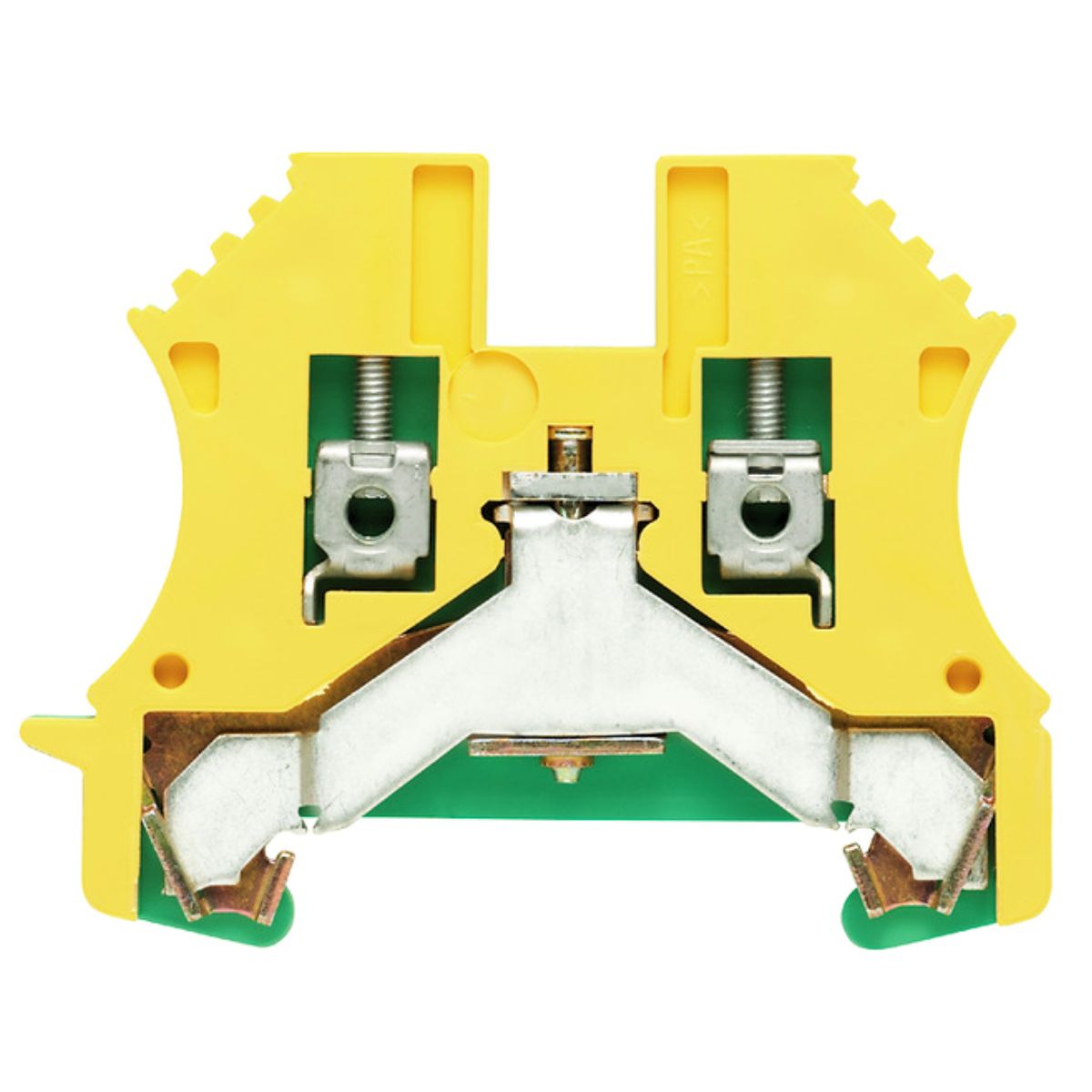 Conector Borne Passagem Terra 2 Conexões 2,50mm 800V Verde/Amarelo - Conexel