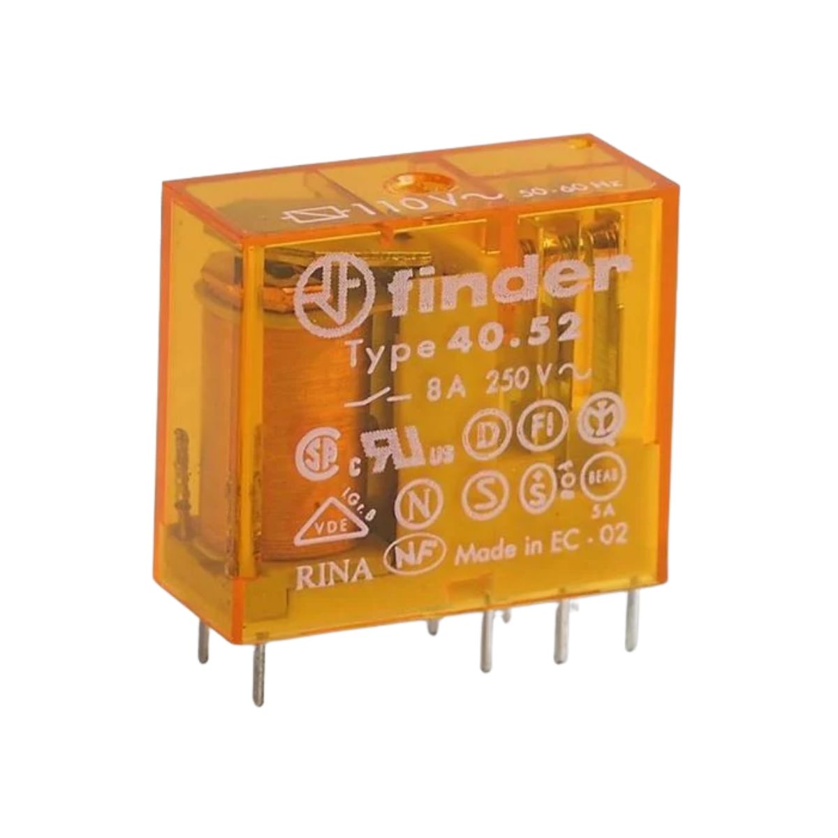 Rele Industrial Mini 8a 110vcc 2rev (dpdt)