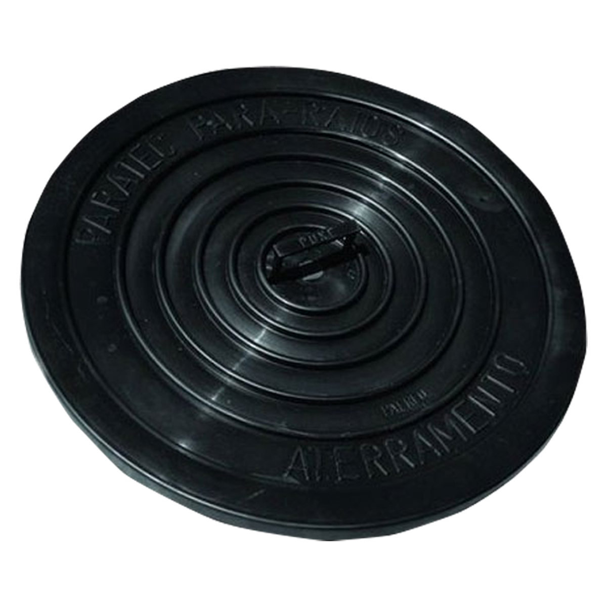 Tampa Para Caixa Inspeção Terra 300Mm Ferro Fundido Simples Preto - Paratec