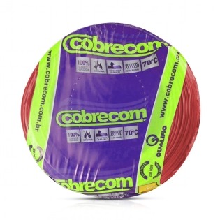 Cabo Flexível 750V Atox 2,50mm Vermelho 100 Metros - Cobrecom