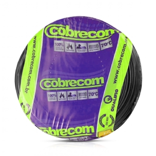 Cabo Flexível 750V Atox 4,00mm Preto 100 Metros - Cobrecom