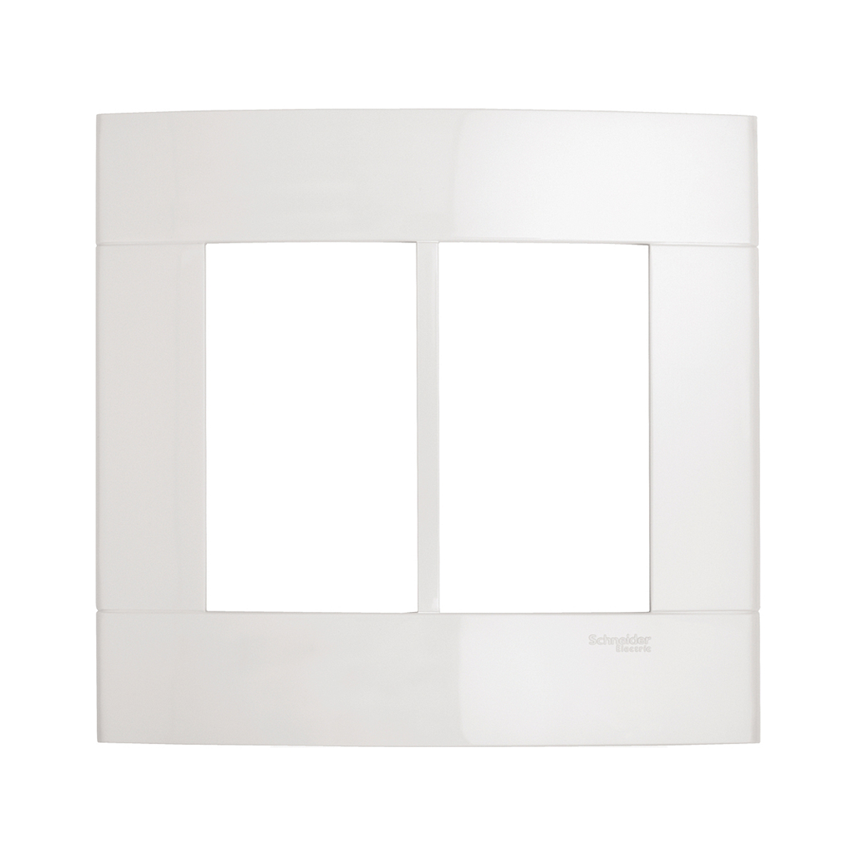 Placa Acabamento 6 Postos 4X4 Decor Branco - Schneider Electric