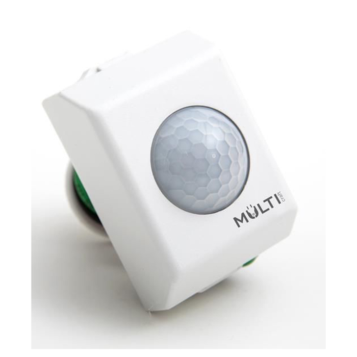 Sensor Presença Com Fotocélula Sobrepor Teto Bivolt Alcance 10 Metros Branco - Multicraft