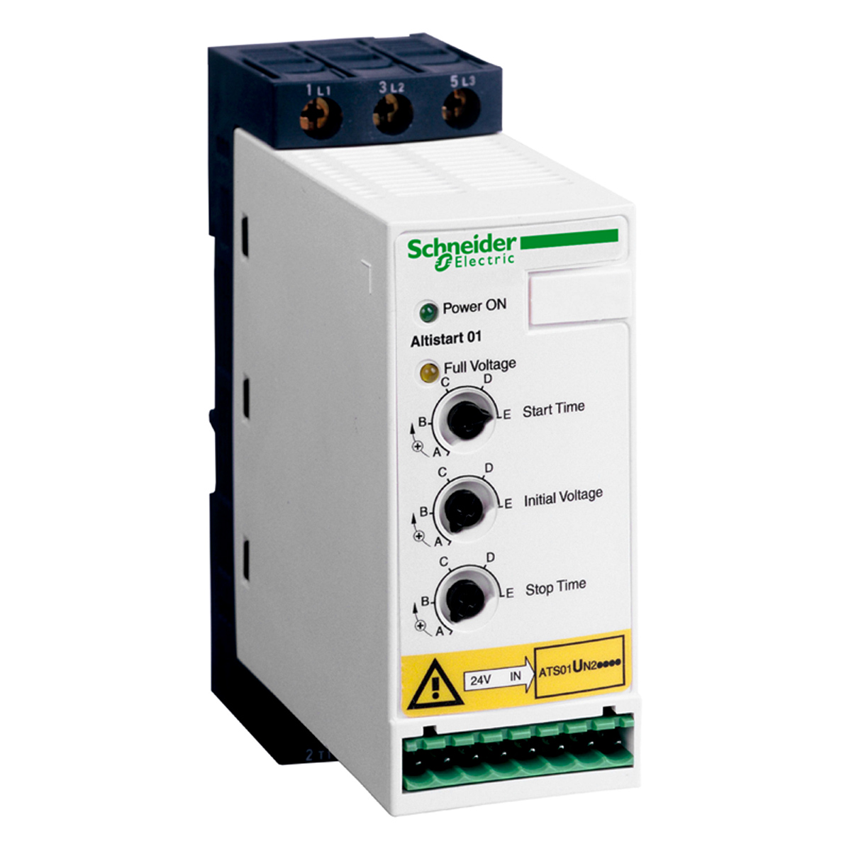 Softstart Partida/ Parada Trifásico 12A 5,5Kw 380/415V 50/60Hz ATS01N212QN - Schneider Eletric