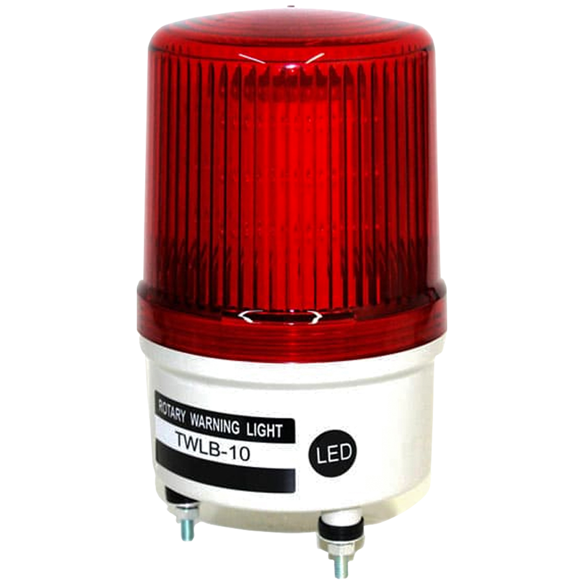 Sinaleiro Redondo Emergência Vermelho 220V Led + Buzzer Twlb 100Mm Luz Giratória - Metaltex