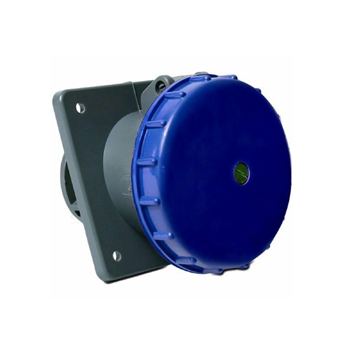 Tomada Industrial Fêmea Embutir 3P+T 125A 200/250V 9H Azul Albany A4649 - Steck