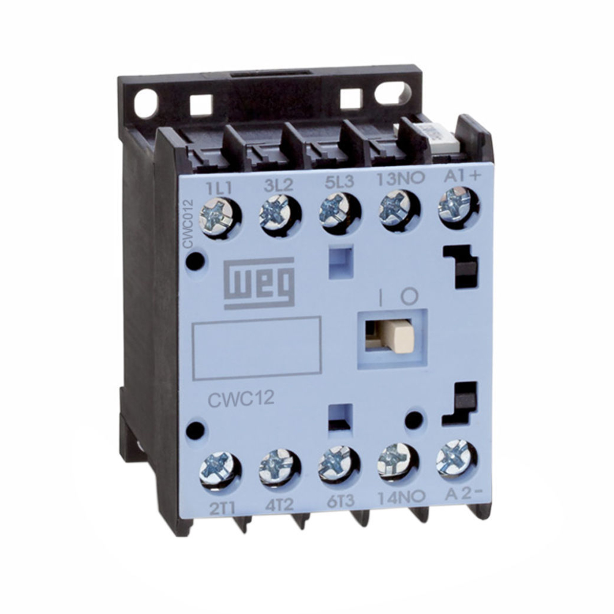 Contator Mini Potência Tripolar 12A 190-220V 1Na 50/60Hz CWC012-10-30V26 - WEG