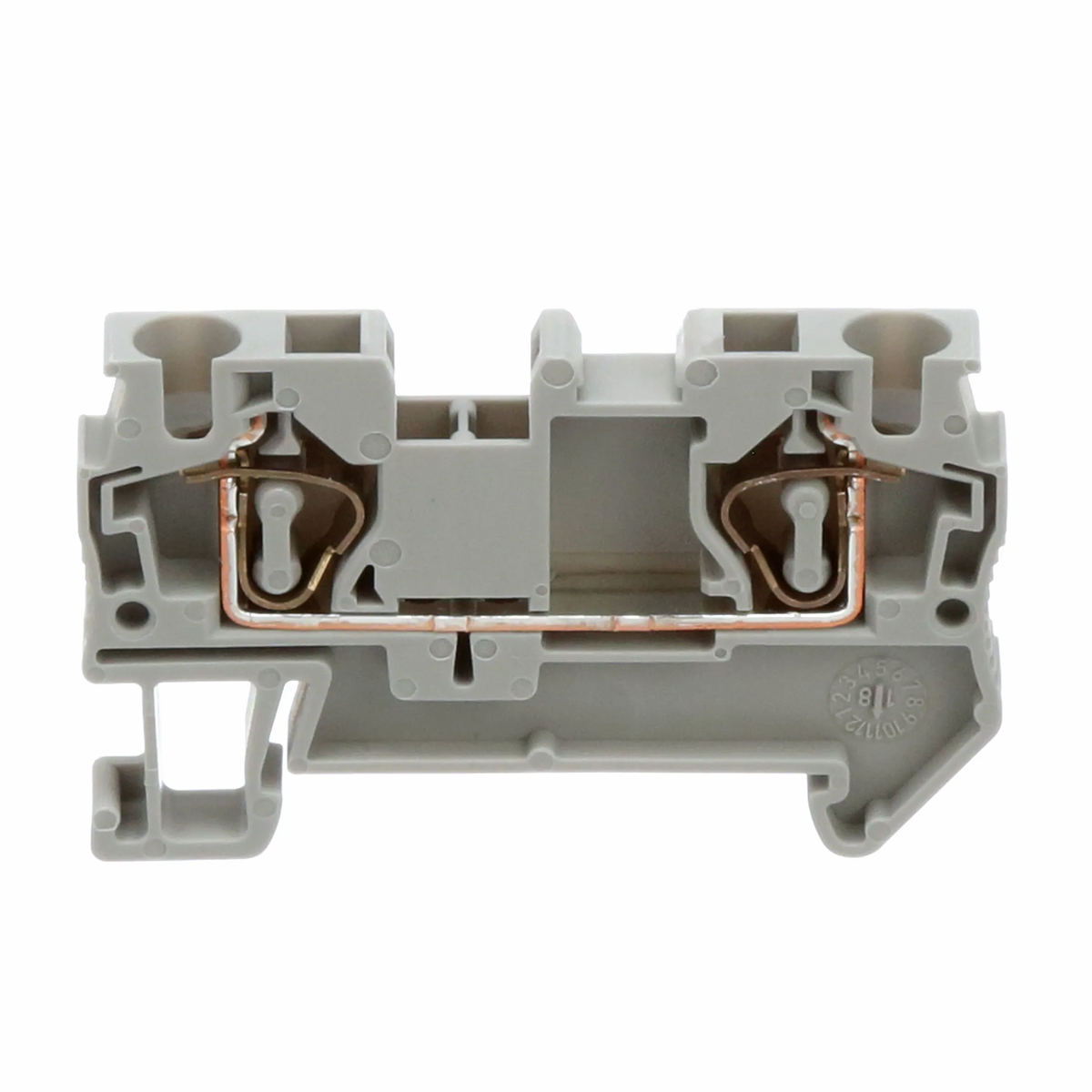 Conector Borne Passagem 2 Conexões 2,50mm 800V Cinza ST 2,5 - Phoenix