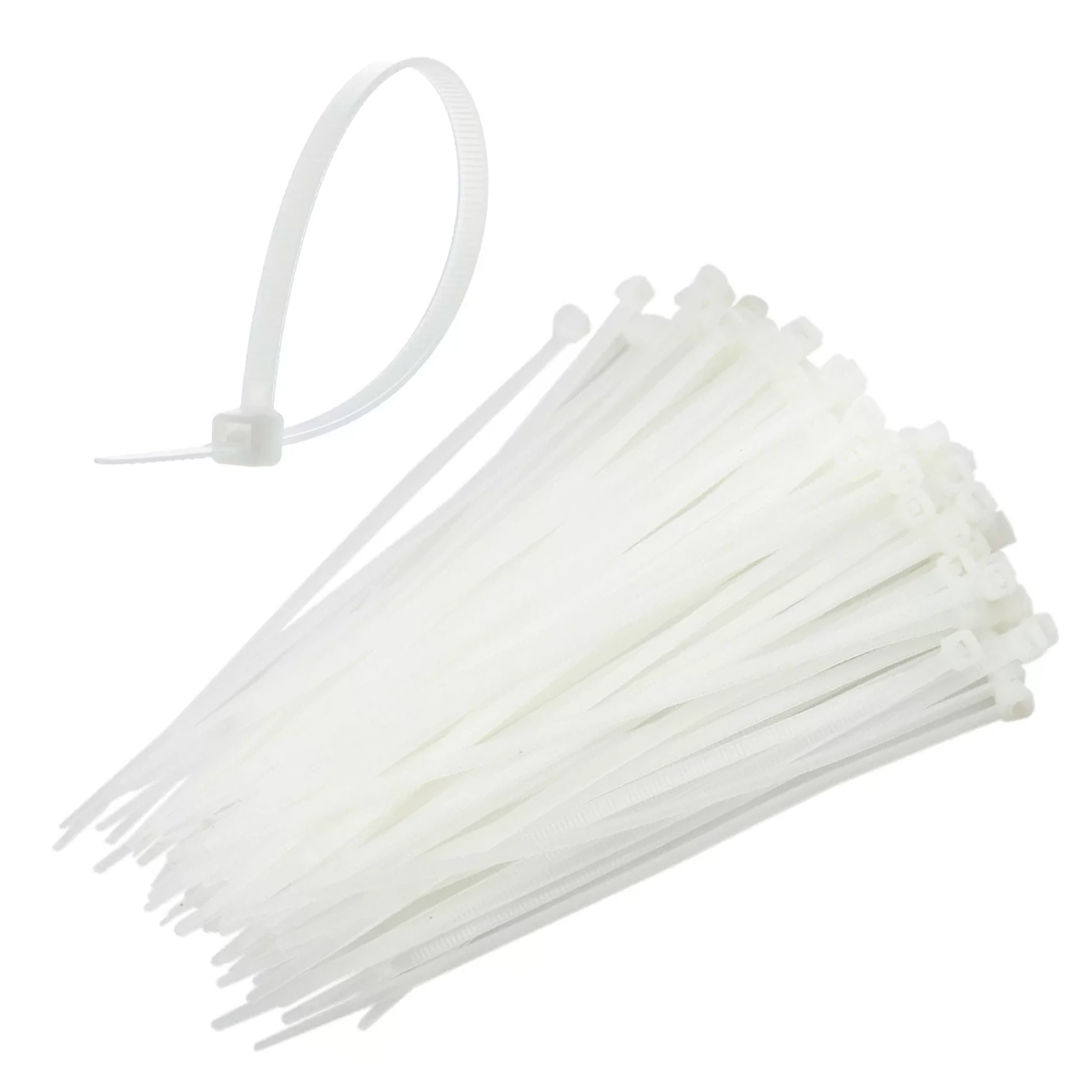 Abraçadeiras Nylon 20cm Poliamida T50R Branca 100 Unidades - Hellermann