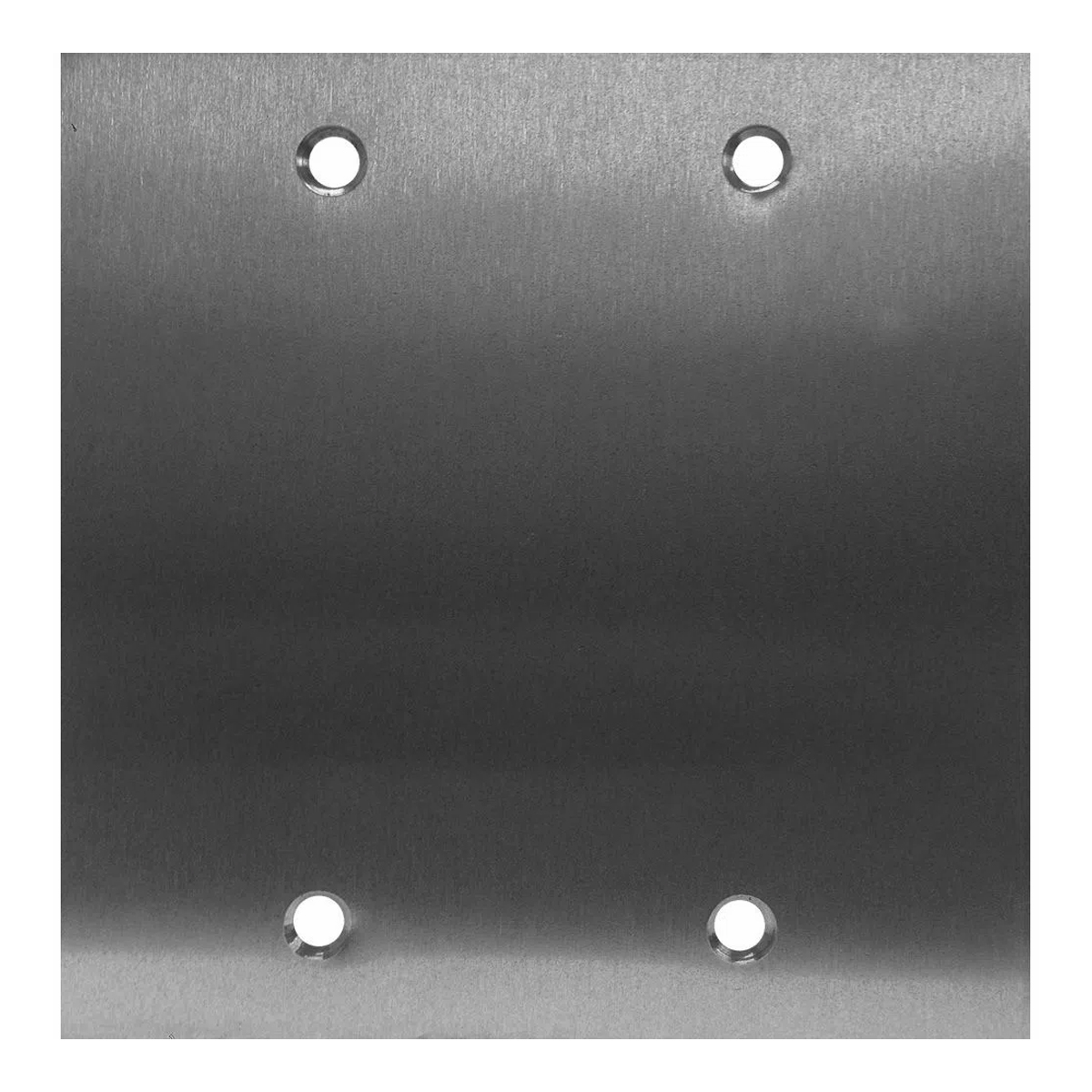 Placa Acabamento Cego Para Piso 4X4 Aço Inox - Stamplac