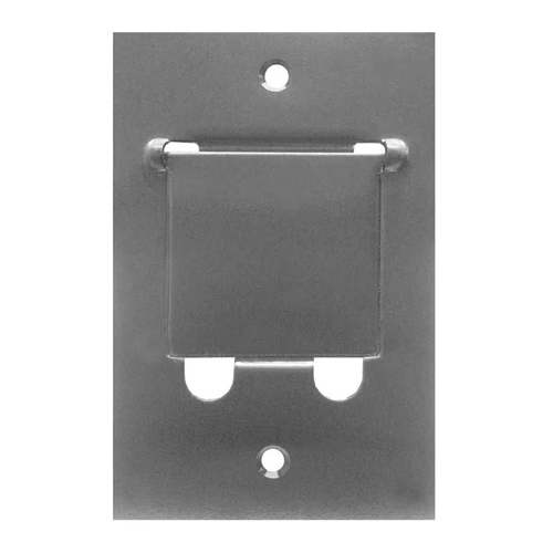 Placa Piso Aço Inox 4X2 Para 2 Tomadas Rj45 - Stamplac