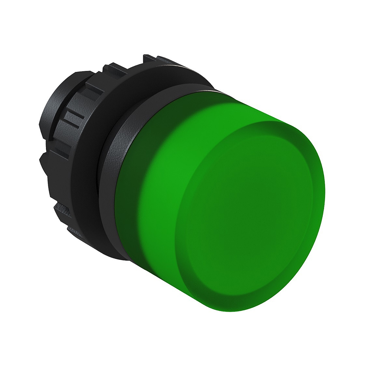 Sinaleiro Cabeçote Lente Difusa Plástico Verde 220-240Vca Diodo Csw 22mm Resistor SD2-FD66-3VF - WEG