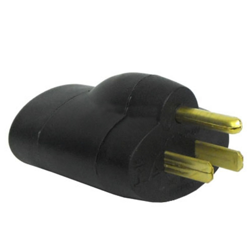 Adaptador Para Tomada Padrão Antigo Preto Nbr14136 Bivolt 15A 2P + T 2 Polegada Preto - Sms