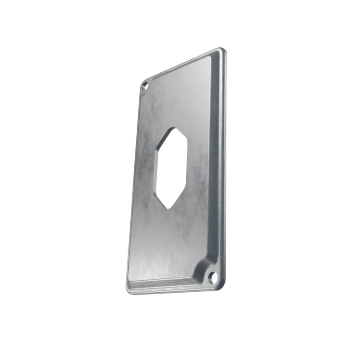 Tampa Condulete 1 Tom Hexagonal Vertical Alumínio 1Pol S/Pintura S/Vedação - Wetzel