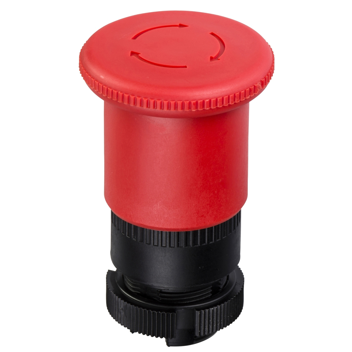 Frontal Plástico Botão Soco Brusco 40mm Girar Destravar Vermelho 22mm ZA2BS844 - Schneider Electric