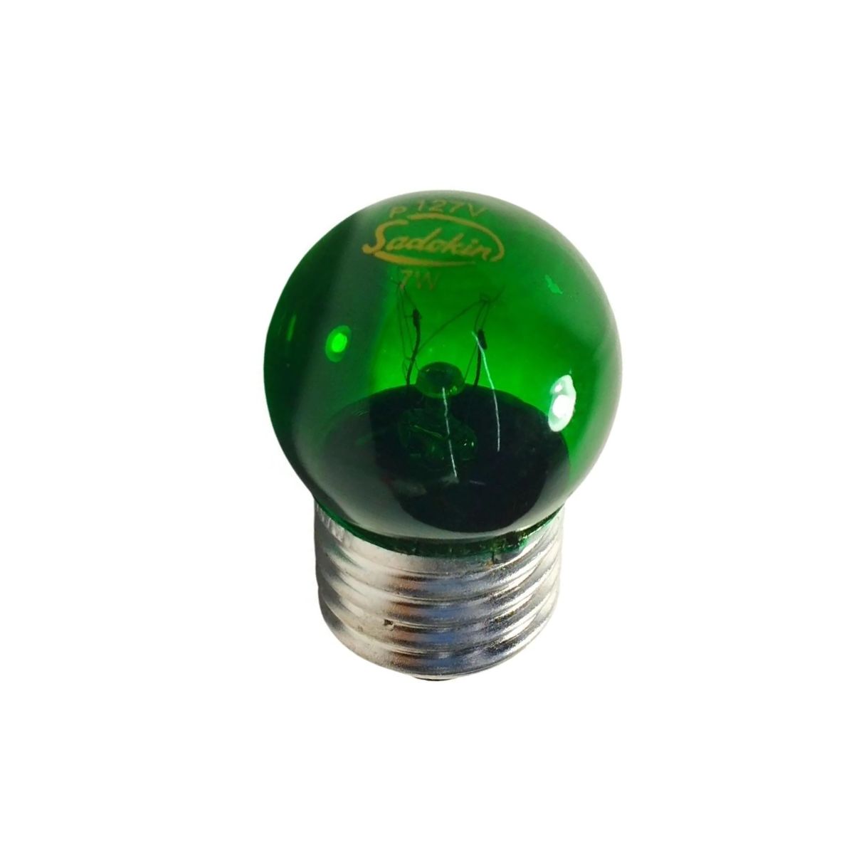 Lâmpada Incandescente Bolinha G35 7W 127V E27 Verde - Sadokin