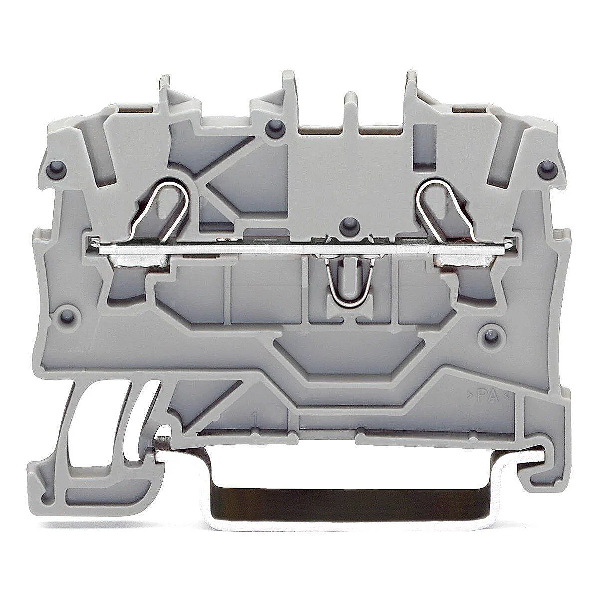 Conector Borne Passagem 2 Conexões 2,50Mm 800V Cinza Poliamida 24A - Wago