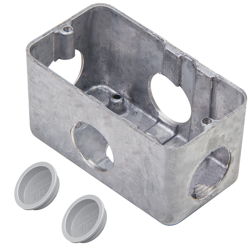 Condulete Alumínio Múltiplo Tipo X 1 Polegada Sem Tampa Com 2 Polegada Sem Vedação - Wetzel