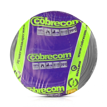 Cabo Flexível 750V Atox 2,50mm Cinza 100 Metros - Cobrecom