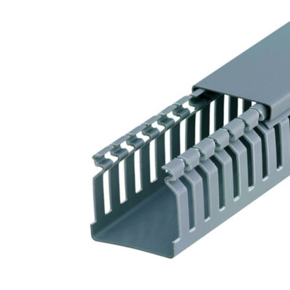 Canaleta Pvc Rec Aberto 100X100 (Br C/2M) Cz C/Tampa S/Divisória S/Adesivo - Dutoplast