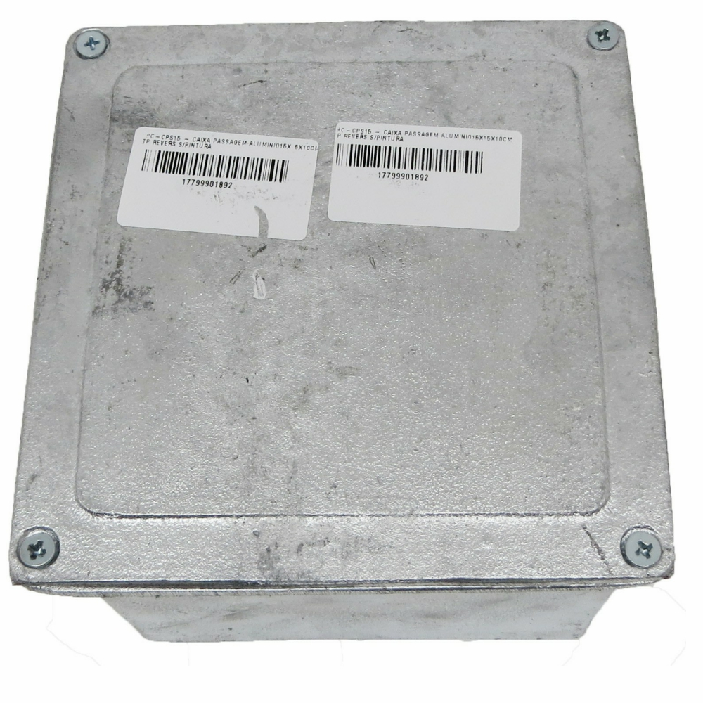 Caixa Passagem Piso Alumínio 150X150X100mm Tampa Reversiva - Stamplac