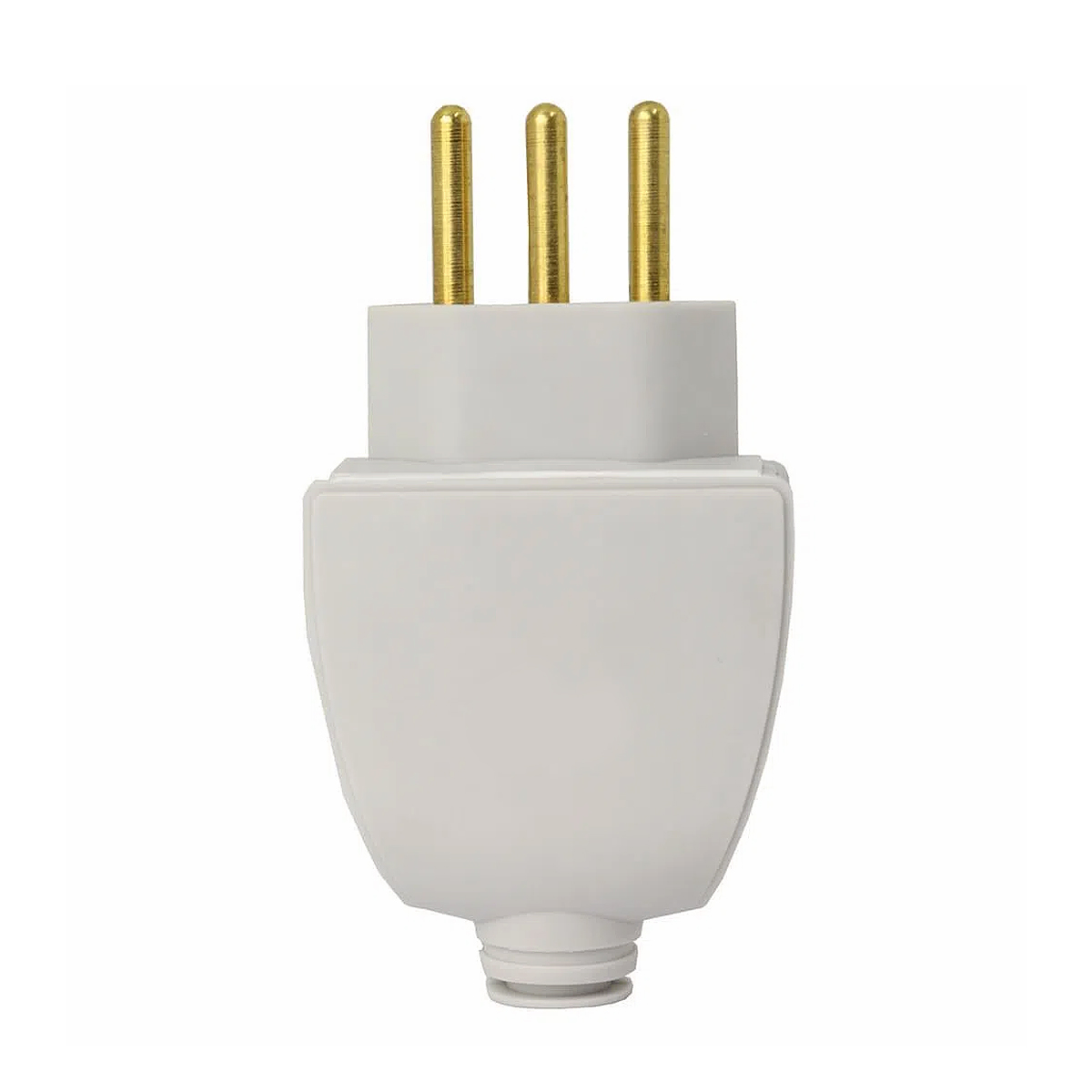 Plug Macho 20A 250V Cinza Axial - Blux