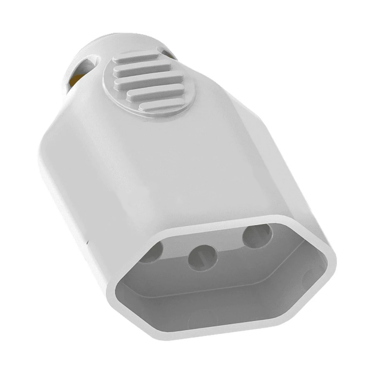 Plug Fêmea 20A 250V Cinza Axial - Blux