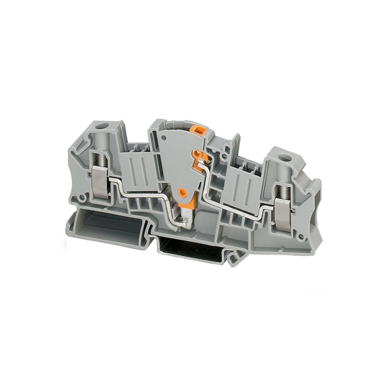 Conector Borne Passagem Seccionador 2 Conexões 6,00mm 500V Cinza UTME 6 - Phoenix