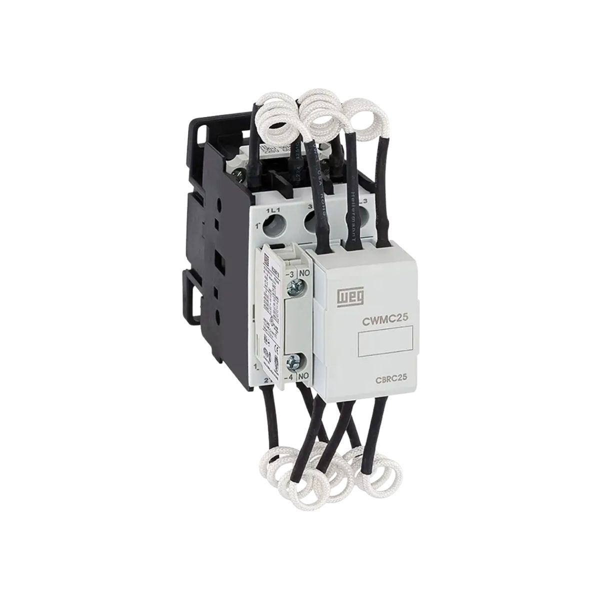 Contator Manobra Capacitor Tripolar 190-220V 50/60Hz 1Na 20Kvar/380-415V 55G - Weg