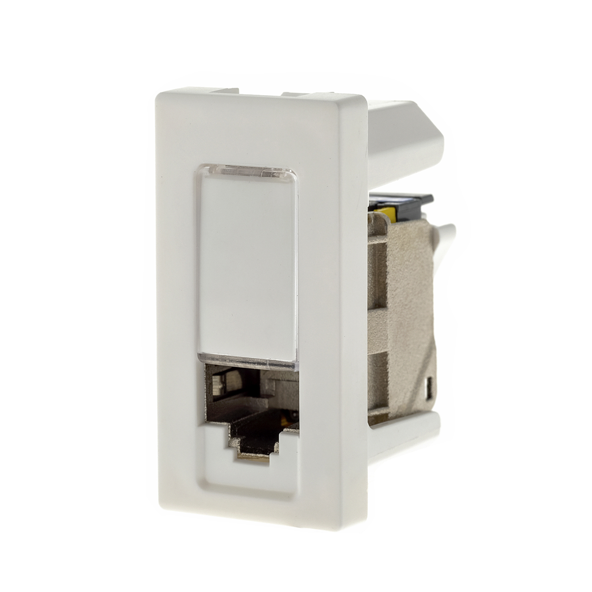 Módulo Tomada RJ45 Lcs2 Cat6a Pp Branco - Pialplus+