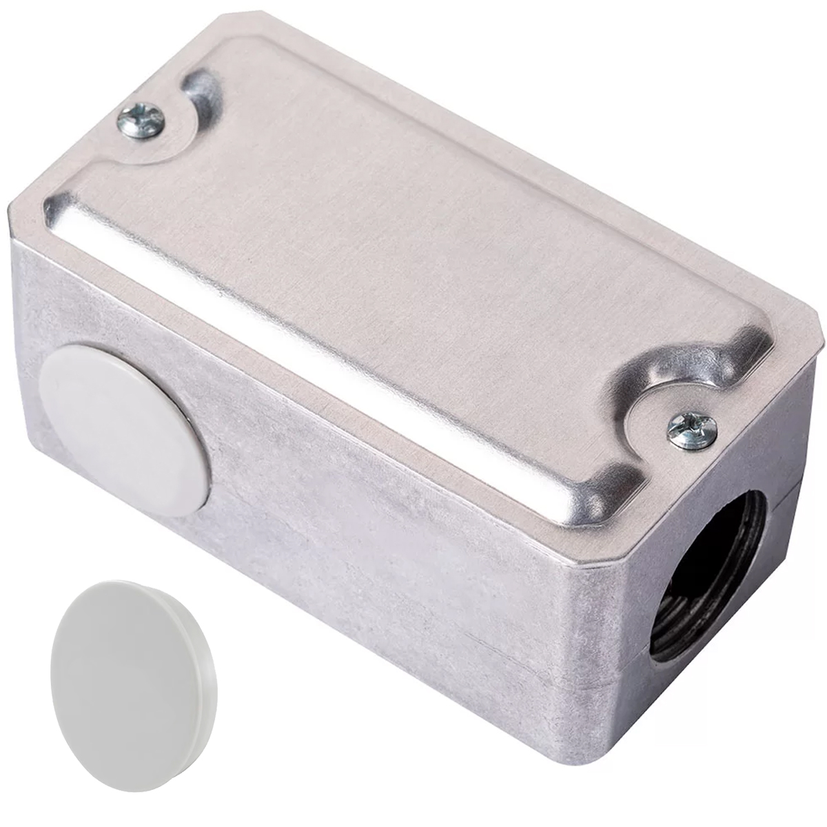 Condulete Alumínio Múltiplo Tipo L 3/4 Sem Pintura Com Tampa Com 2 Polegadas Sem Vedação - Wetzel