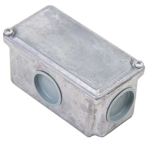 Condulete Alumínio Múltiplo Tipo X 3/4 Sem Pintura Com Tampa Com 2 Polegadas Sem Vedação - Wetzel